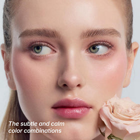 dasique Shadow Palette Rose Milk Tea brush-stroke application demonstrates blendable payoff