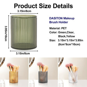 DASITON makeup cup keeps cosmetics organized at a glance for quick routines.
