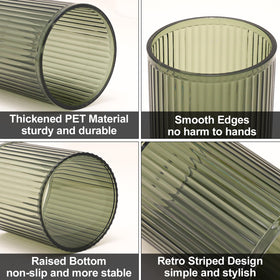 DASITON vintage-striped design adds a decorative touch to vanity or bathroom.