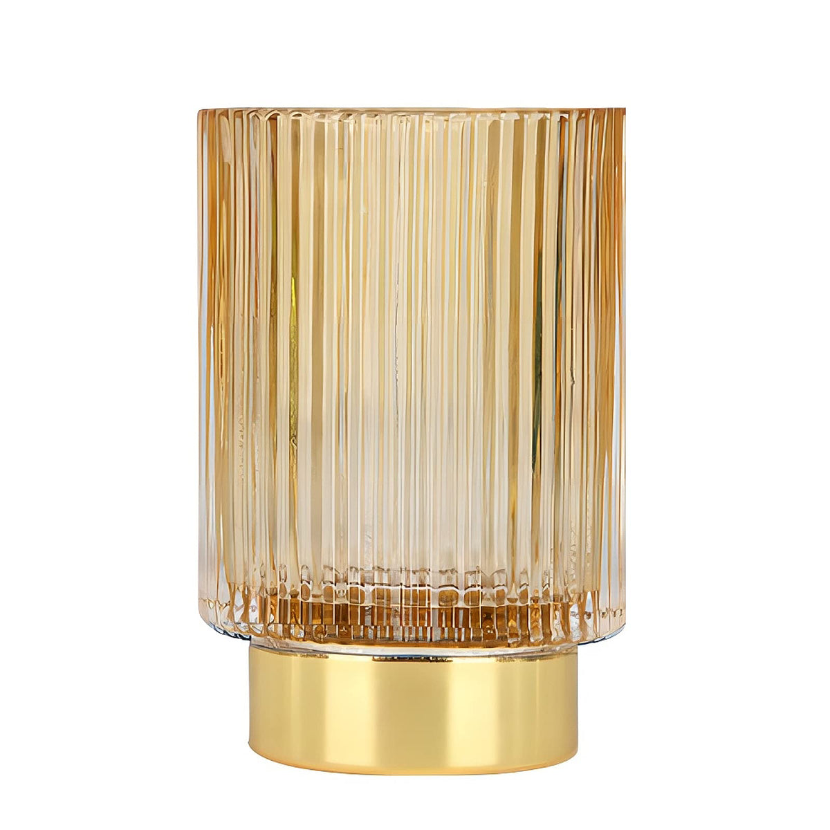 DASITON makeup brush holder crystal glass keeps brushes neatly displayed and accessible