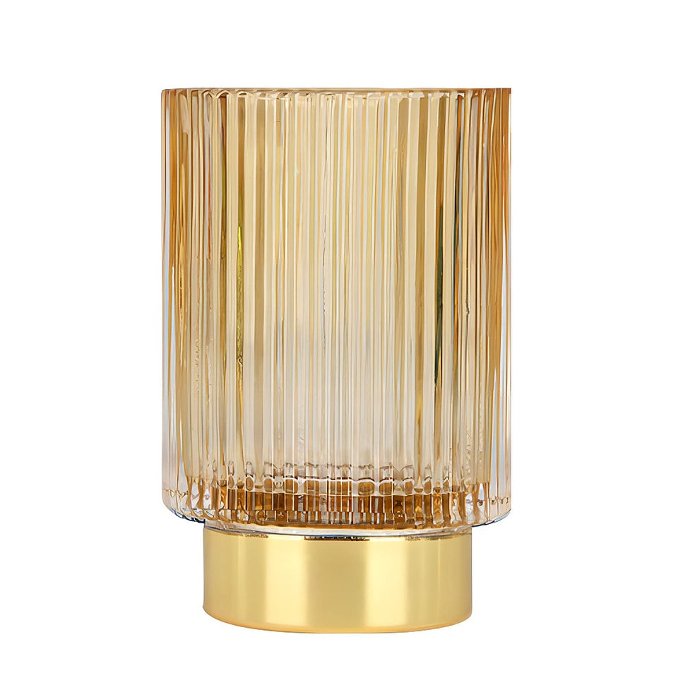 DASITON makeup brush holder crystal glass keeps brushes neatly displayed and accessible
