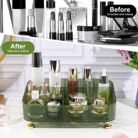 DASITON makeup brush holder keeps brushes upright and tidy.