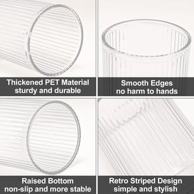DASITON space-saving makeup cup fits vanity or countertop neatly.