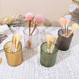 DASITON acrylic green toothbrush holder keeps counters tidy and organized.