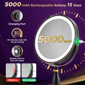 DASLAVA mirror rotates 360 degrees for flexible positioning.