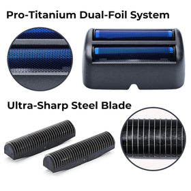 dasvisy cutter head for BaBylissPRO UV double-foil shaver ensures clean, precise cuts