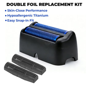 dasvisy hypoallergenic double-foil for BaBylissPRO UV shaver, gentle on sensitive skin