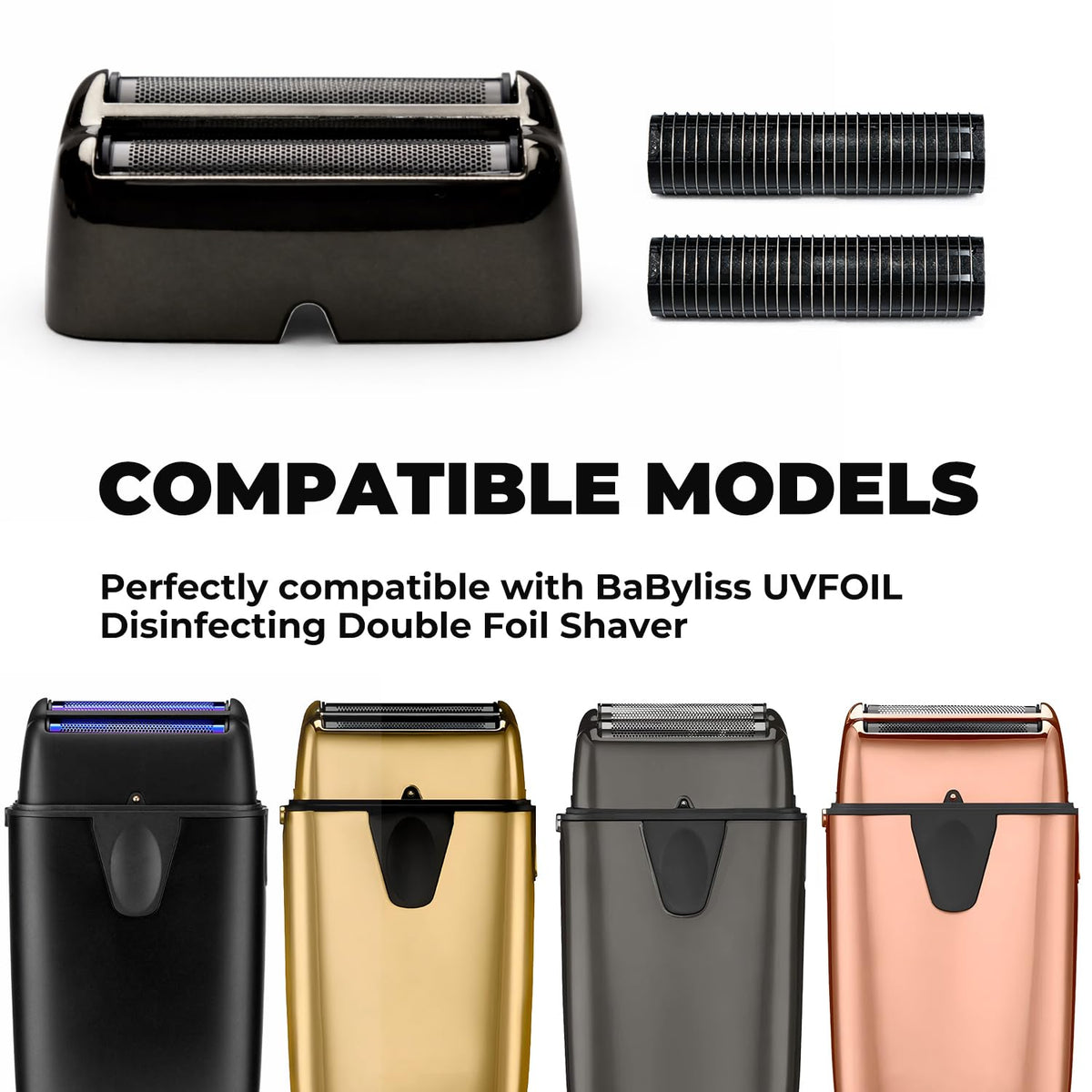 Dasvisy matte black FXLRF2MB shaver head for easy installation and maintenance.