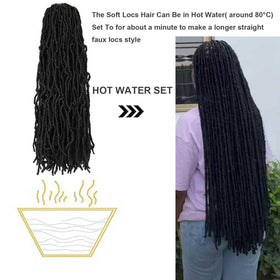Datuoda pre-looped faux locs ideal for beginner crochet installs