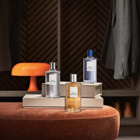 David Beckham Classic in-store display highlights its versatile fragrance.