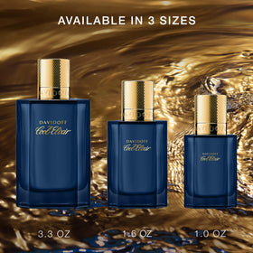 Davidoff Cool Elixir packaging with deep blue bottle evokes oceanic elegance.