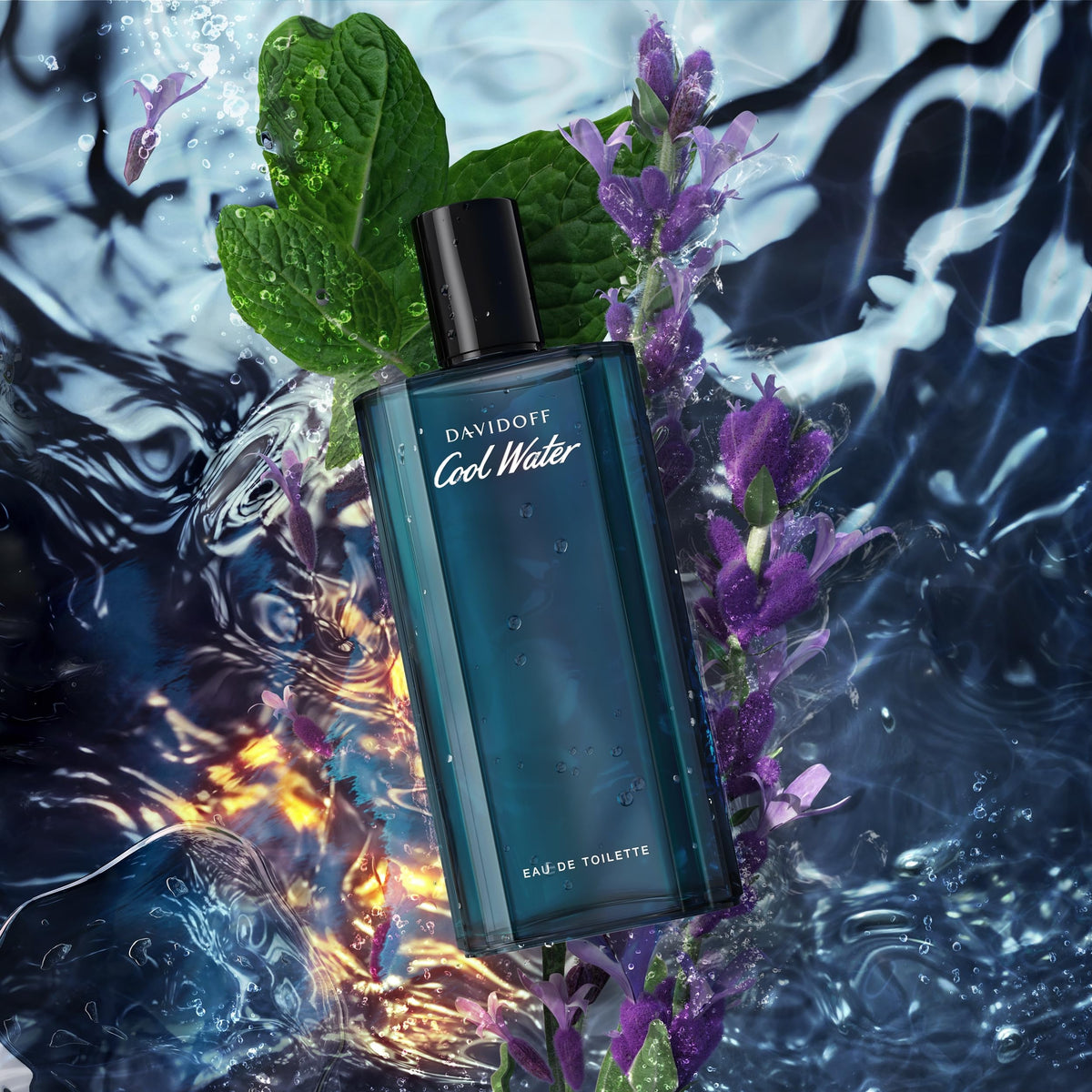 Davidoff Cool Water elixir vial on card hints at layered experience
