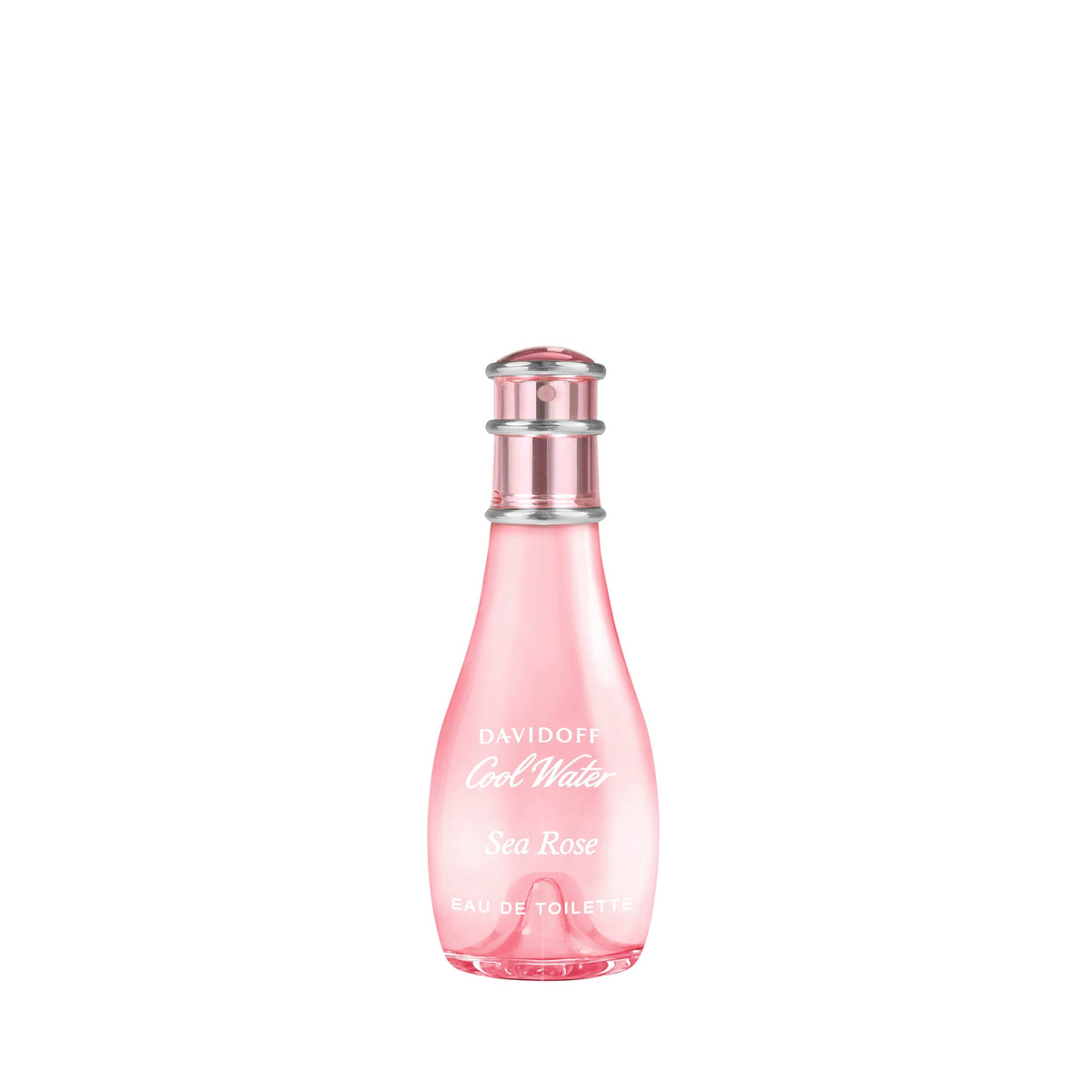 Davidoff Cool Water Sea Rose bottle front view, fresh floral mood for daily wear