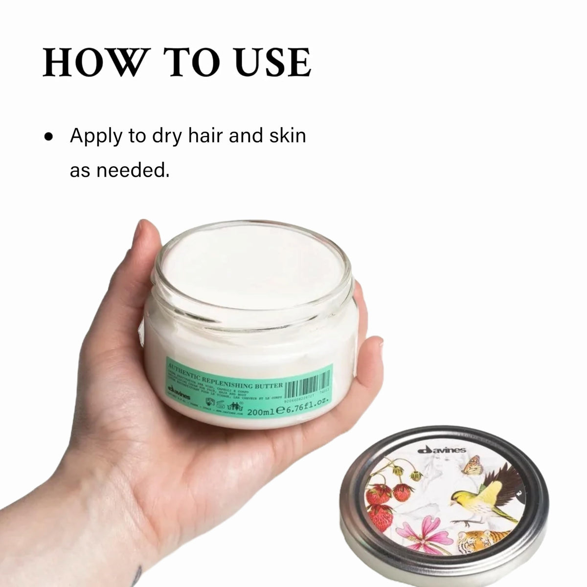 Davines Authentic Replenishing Butter hair treatment for damaged ends