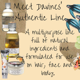 Davines Authentic Replenishing Butter texture swatch showing silky melt for deep moisturization