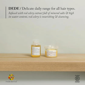 Davines DEDE hand massage showing easy daily usage ritual.