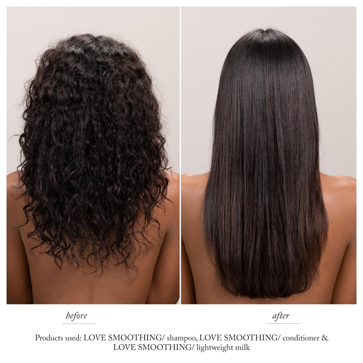 Davines Love Smoothing Conditioner back label with ingredients for nourished hair