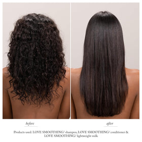 Davines Love Smoothing Conditioner back label with ingredients for nourished hair