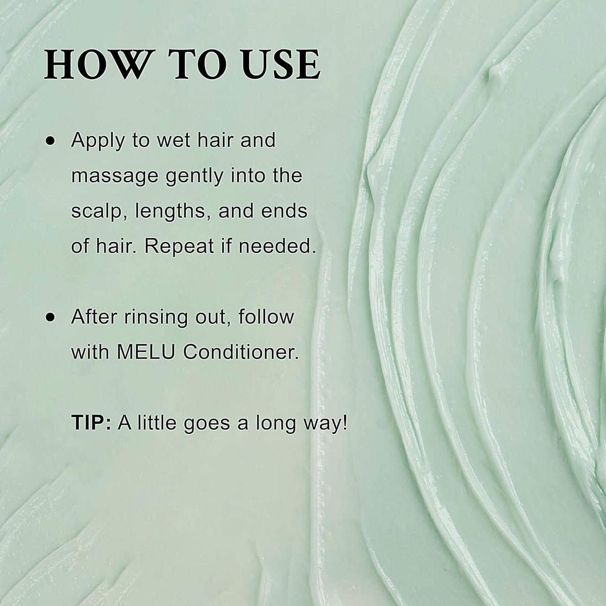 Close-up of lentil seed extract in MELU shampoo for elasticity