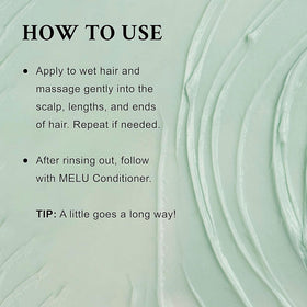 Close-up of lentil seed extract in MELU shampoo for elasticity