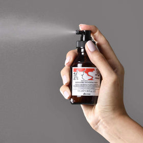 Scalp application scene captures invigorating routine moment