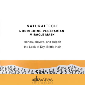 Davines Naturaltech Nourishing Mask dispenser action promotes even application.