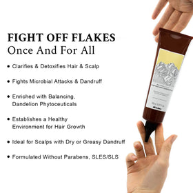 Davines Naturaltech Purifying Gel with dandelion phytoceuticals shown in closeup.