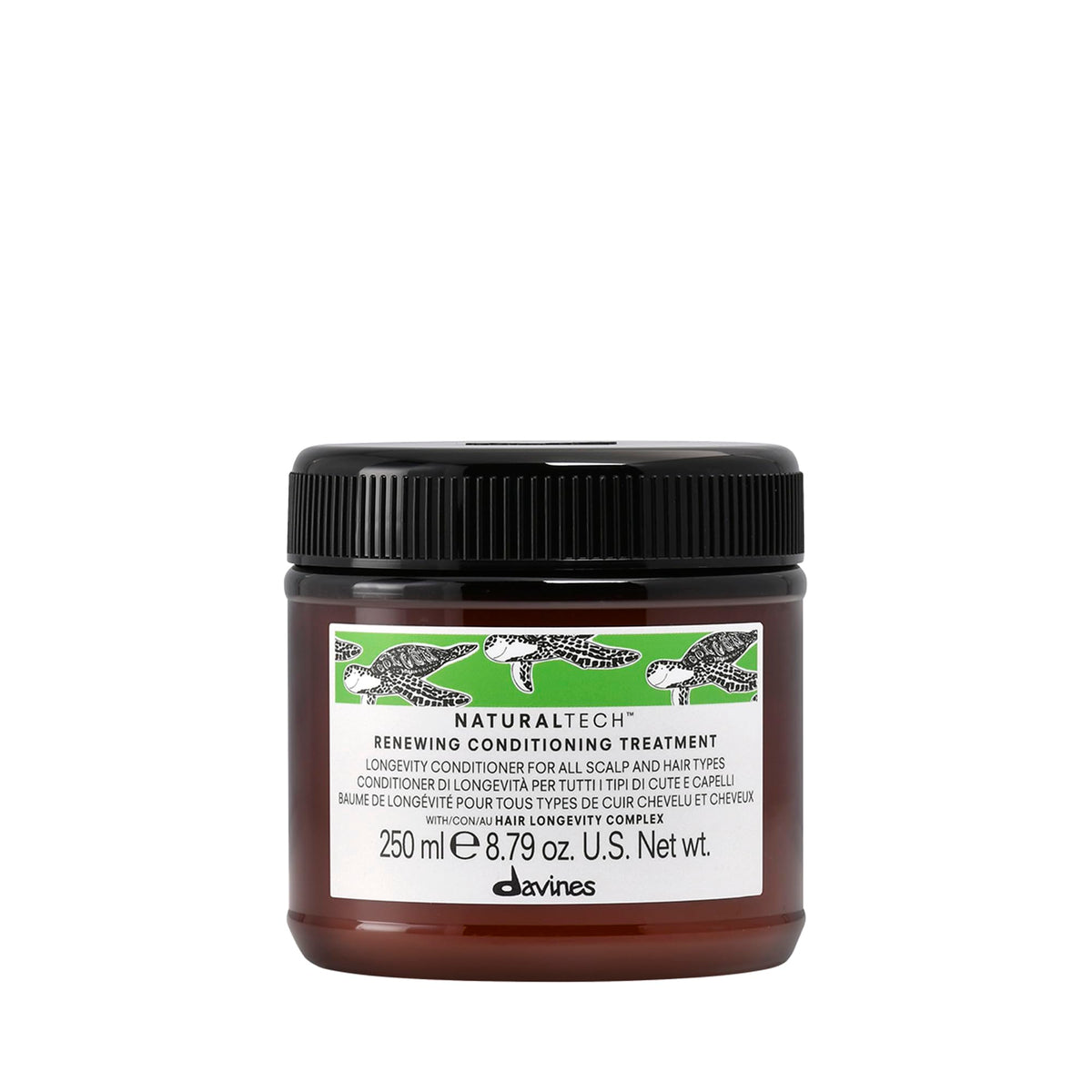 Davines Naturaltech Renewing Conditioning bottle easy distribution for nourished hair.