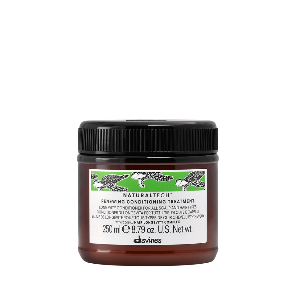Davines Naturaltech Renewing Conditioning bottle easy distribution for nourished hair.