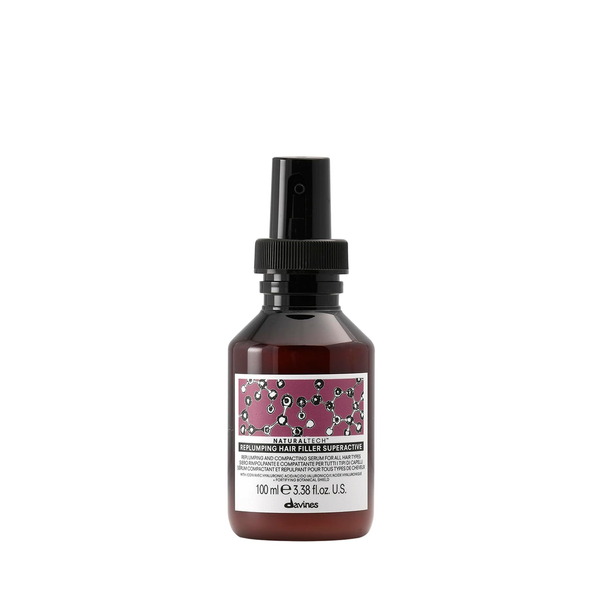 Davines Naturaltech Replumping bottle-pump makes application easy and controlled.