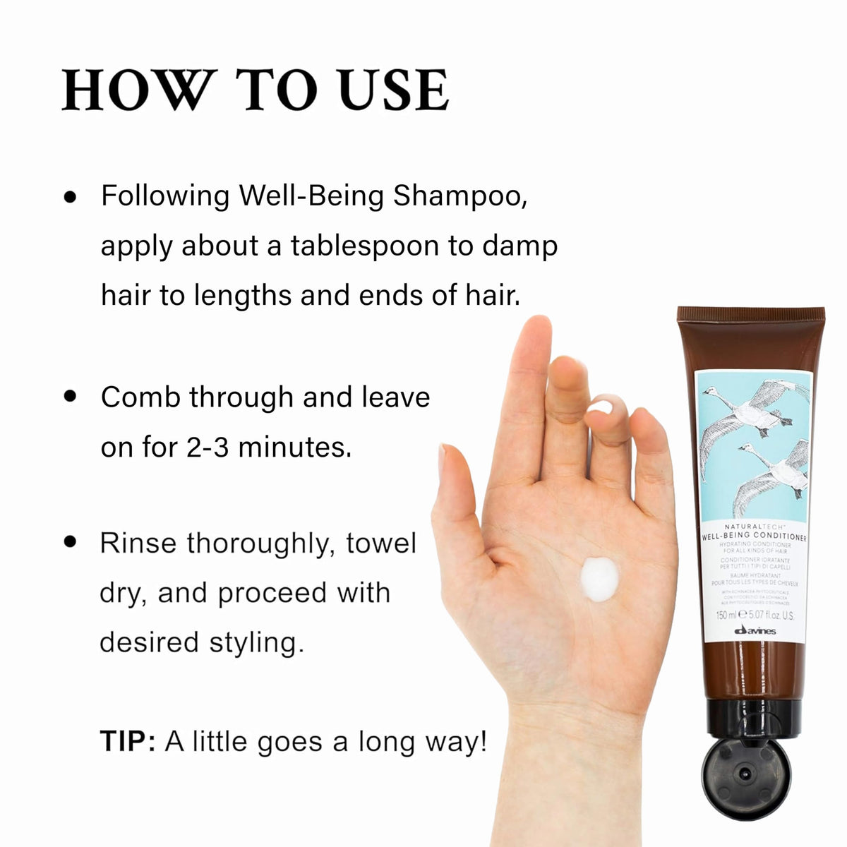 Detangling action showing smooth, manageable hair.