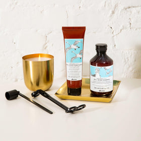 Davines naturaltech Wellbeing packaging demonstrates sustainable, recyclable materials.
