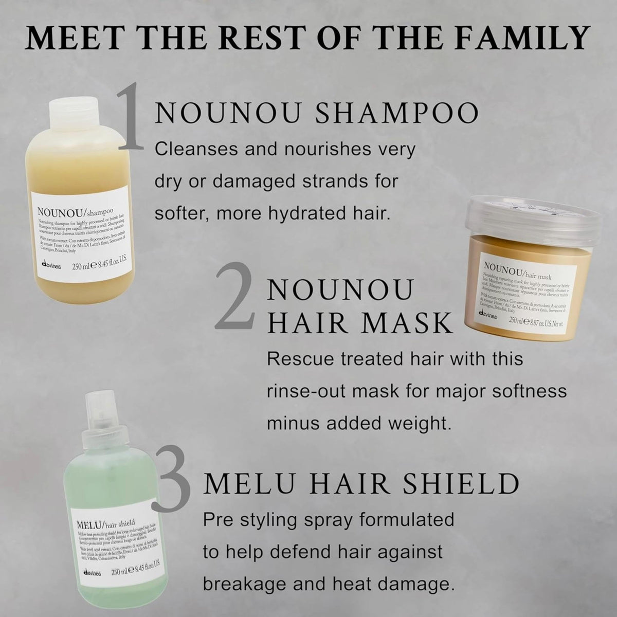 NOUNOU non-sealed packaging shown for quick, flexible use.