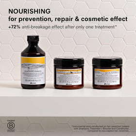 Pump nozzle on Davines bottle for easy at-home use