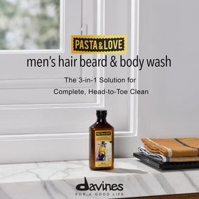 Davines Pasta & Love foamy citrus-laced lather on hand
