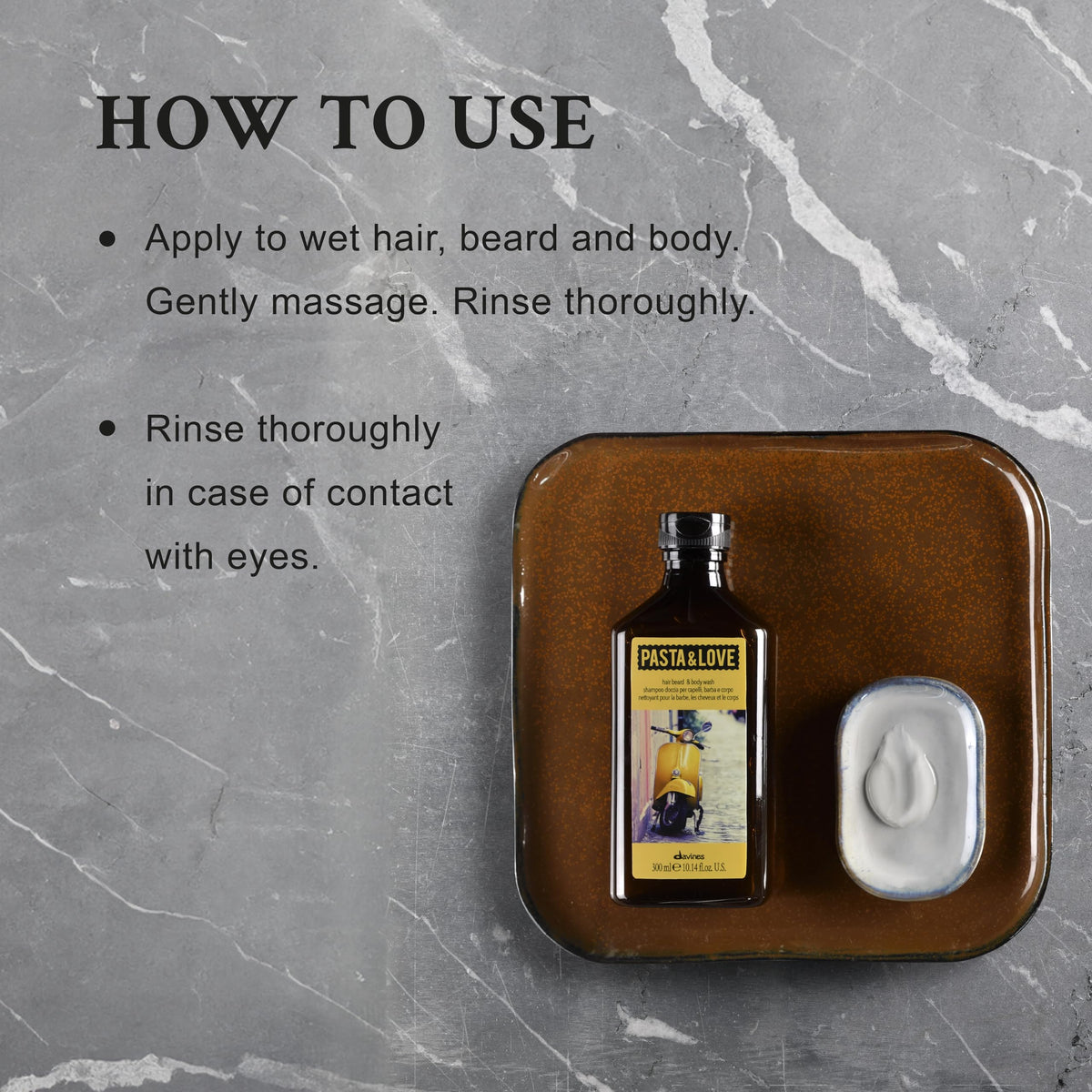 Soft skin after using Davines Pasta & Love 3-in-1 cleanser