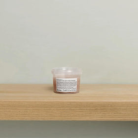 Close-up of scrub paste texture ready to massage