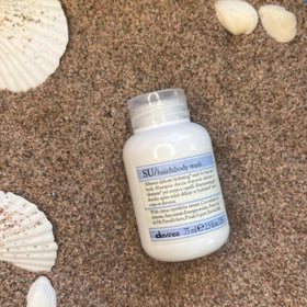 Davines SU lather demonstrates creamy cleansing for hair and skin