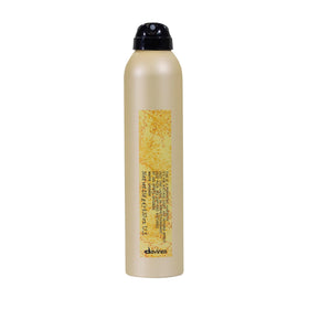 Davines This Is A Perfecting Hairspray bottle shot showing strong hold on styled hair