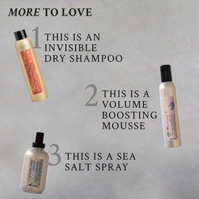 Davines This Is A Perfecting Hairspray dries quickly, reducing styling time after shower