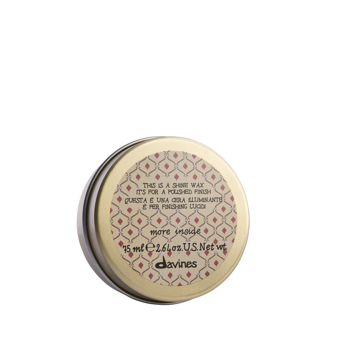 Davines This Is A Shine Wax jar closeup for glossy, controllable hold.