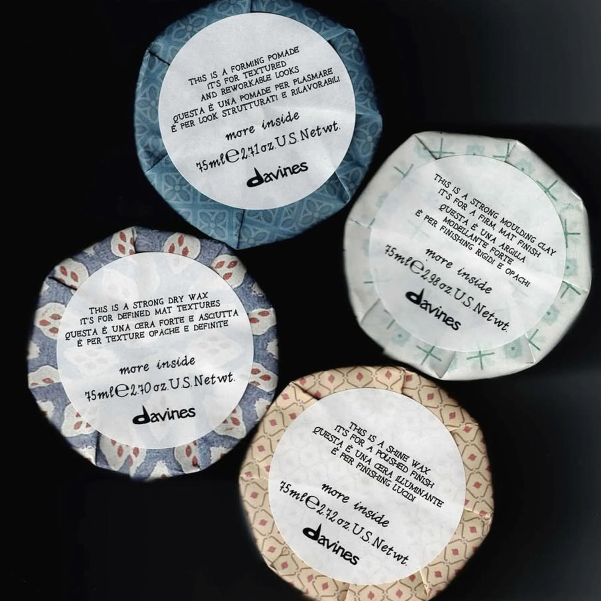 Davines This Is A Shine Wax travel-size jar ideal for on-the-go styling.