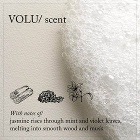 Davines VOLU/Conditioner on hair showing added volume.