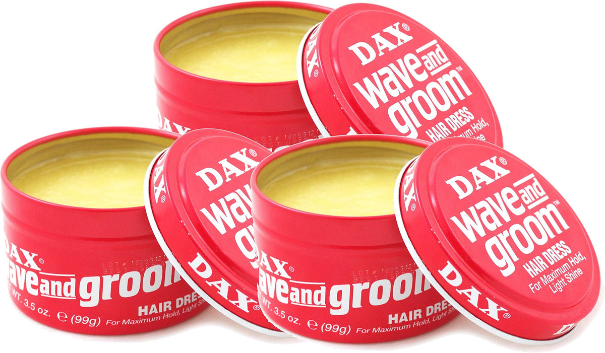 DAX Wave and Groom Hair Dress dispense cap for easy daily styling