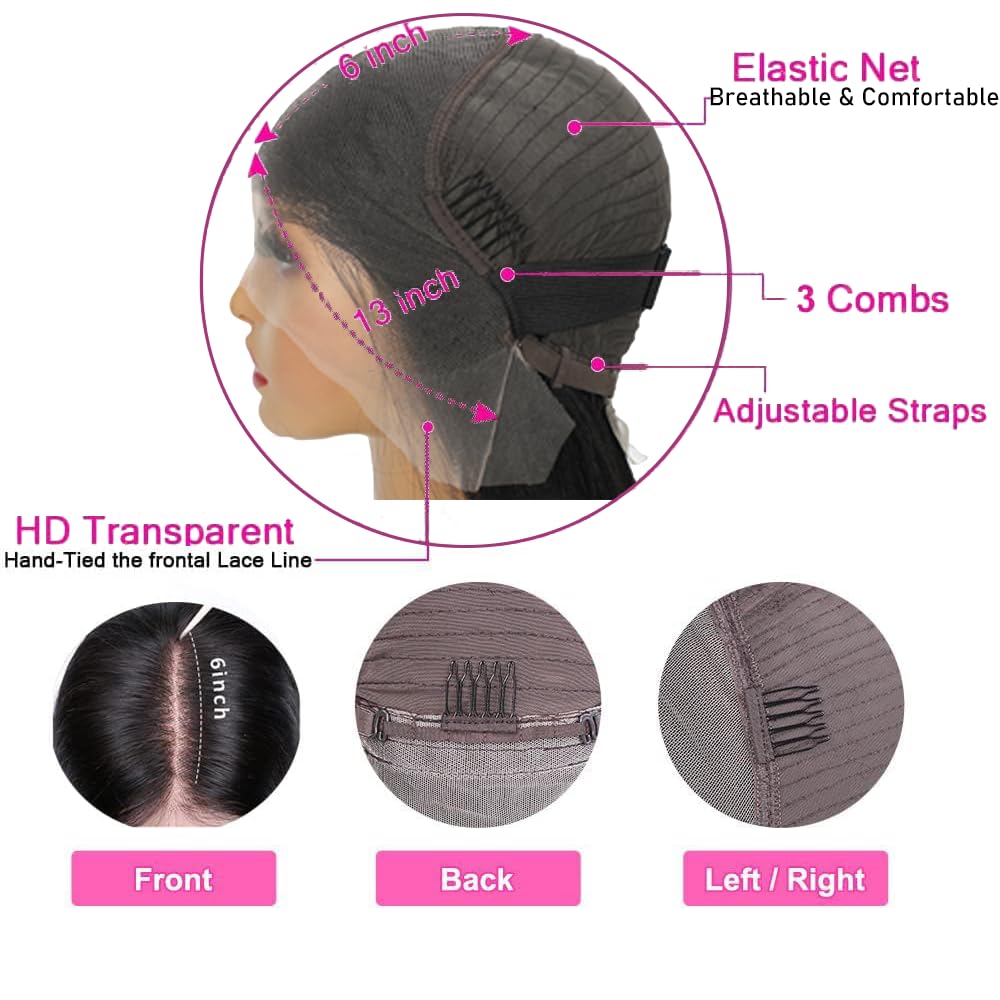 DaXunDi glueless cap with adjustable straps for quick wear