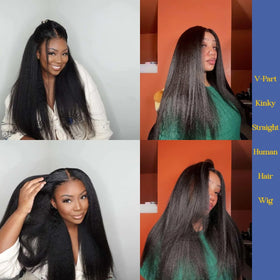 DaXunDi V Part Wig 250 density for fuller appearance