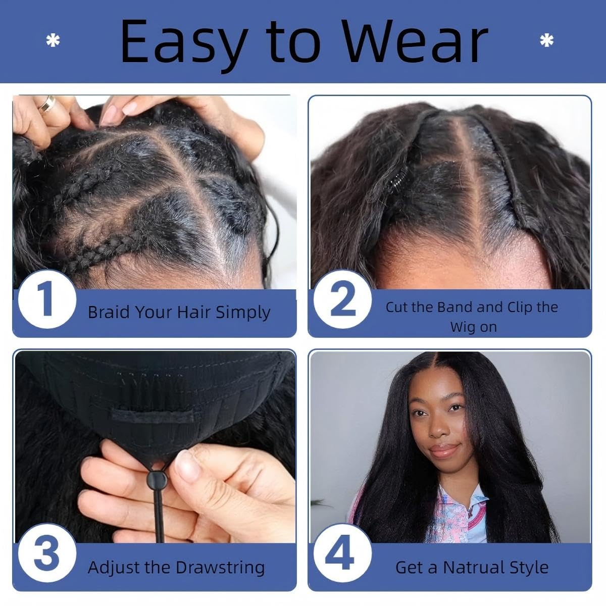 DaXunDi V Part Wig dyed and curled for versatile styling