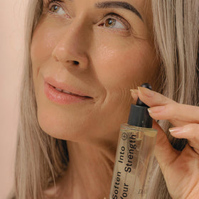 Day + West Quiet Force supports sensitive skin with lightweight hydration.