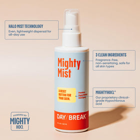 Mighty Mist is safe for sensitive skin with hypoallergenic and non-comedogenic design