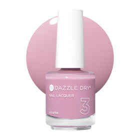 Dazzle Dry Ballet Flats nail lacquer bottle in pale mauve for quick dry salon quality nails